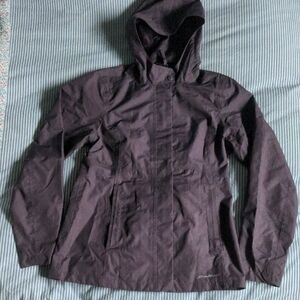 Eddie Bauer Women's Hooded Utility Jacket in Plum Size Small